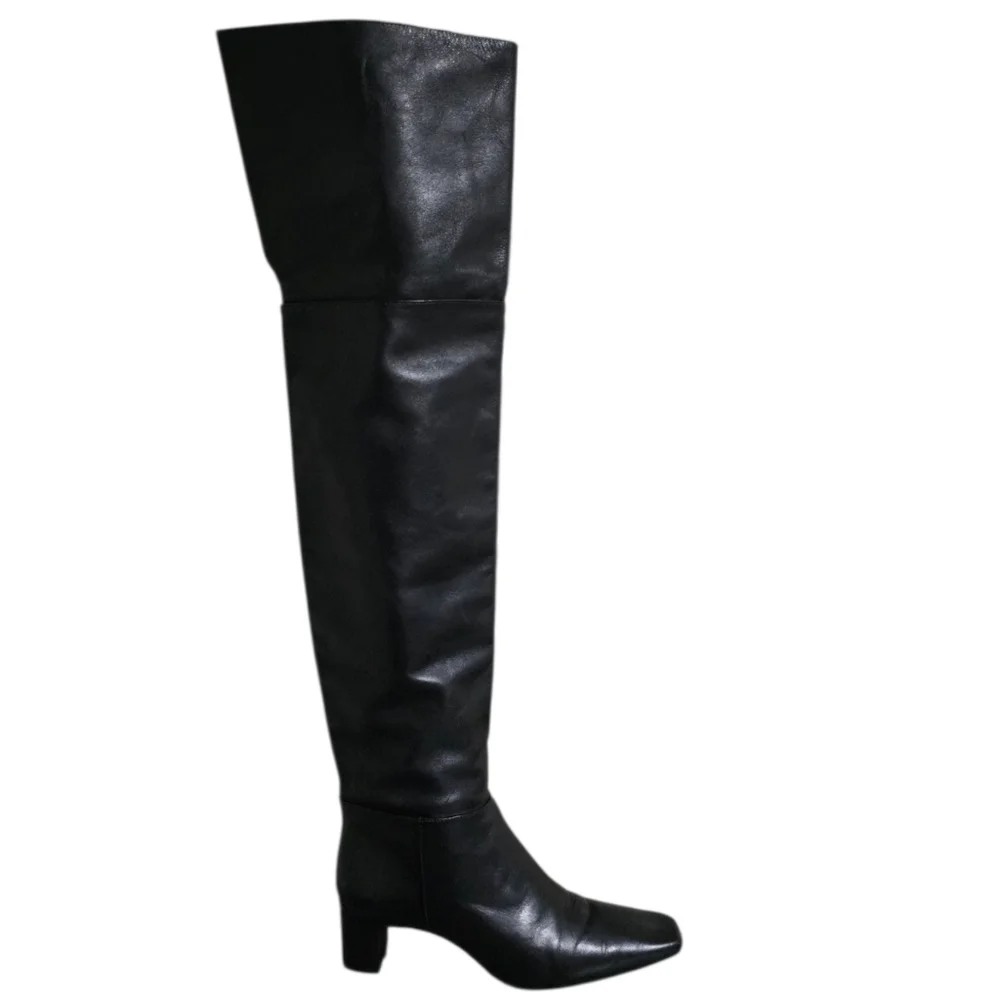 Reformation Ruby Over The Knee Boot in Black Size 7